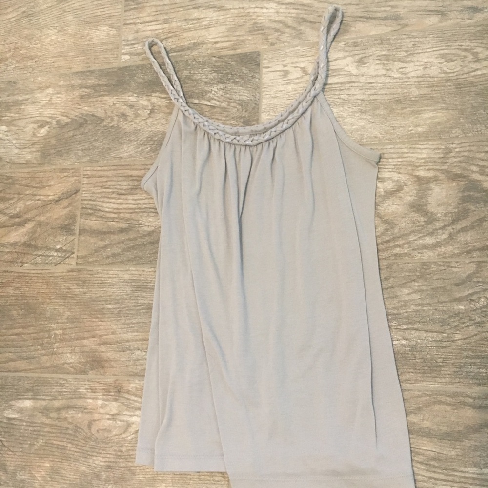 Braided Grey and silver flow tank